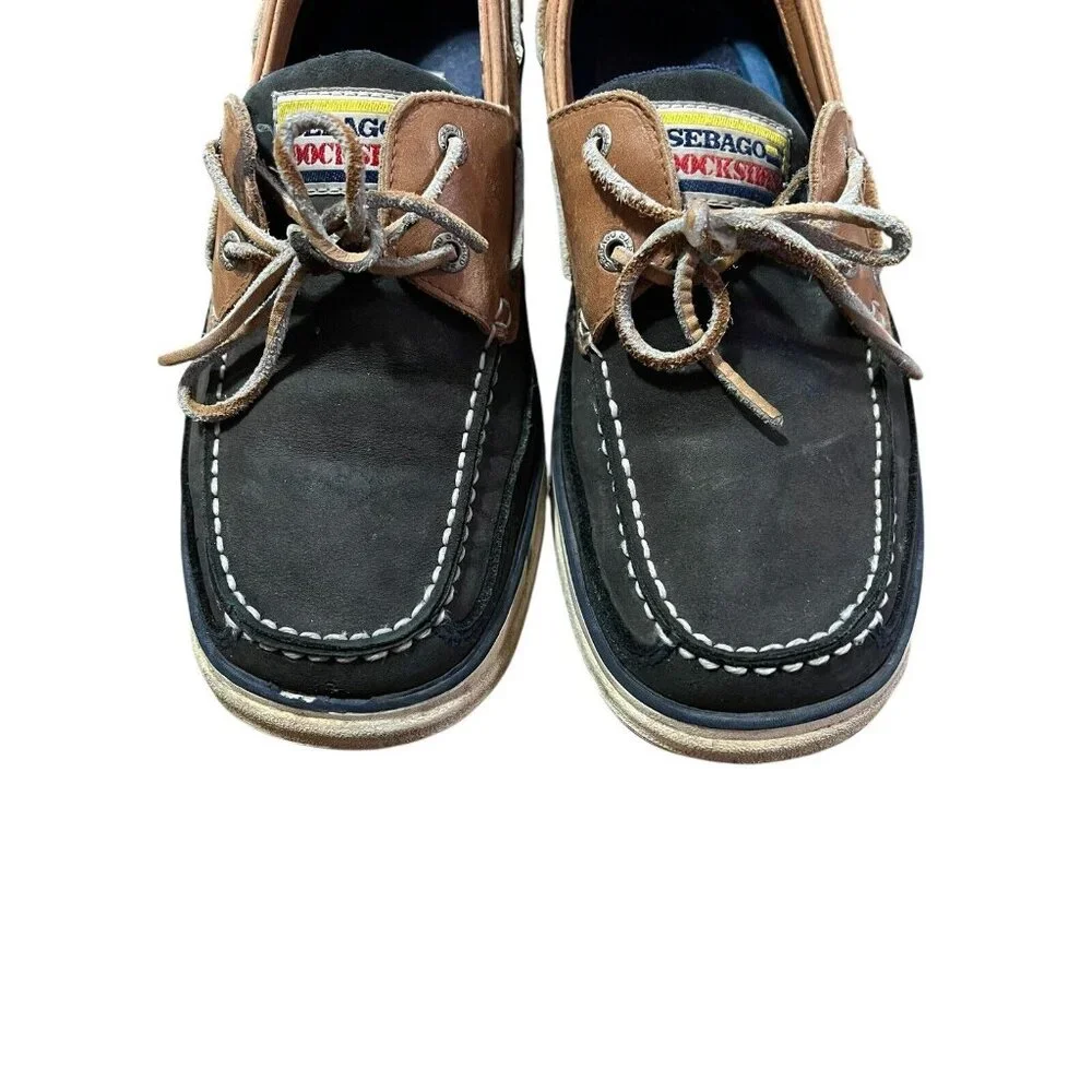 Sebago Blue Leather Docksiders‎ Shoes Size 9M